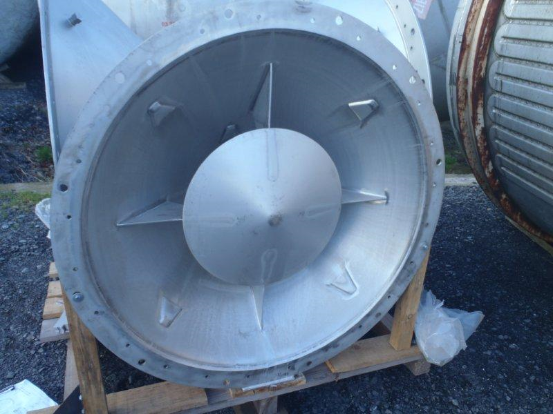 Fond vibrant cône inox renversé  Ø1396, possibilité de vibrer avec  moteur